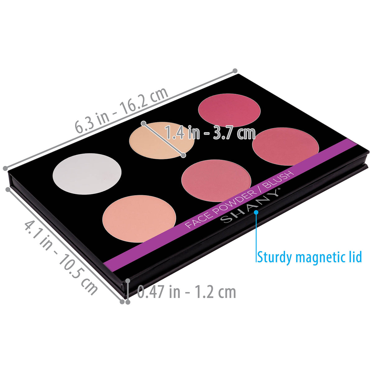 SHANY Shimmer & Matte Blush/Highlighter Palette Refill - HIGHLIGHTER - ITEM# SH-6L-04 - Best seller in cosmetics BLUSH category