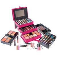 SHANY All In One Makeup Set, Eyeshadow, Blushes, Face Powder, Lipstick , Eye liners, Make up Pencils and Cosmetics Mirror - Makeup Kit With Reusable Storage Beauty Box - Pink - SHOP PINK - MAKEUP SETS - ITEM# SH-2017