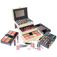 SHANY All In One Makeup Set, Eyeshadow, Blushes, Face Powder, Lipstick , Eye liners, Make up Pencils and Cosmetics Mirror - Makeup Kit With Reusable Storage Beauty Box - White - SHOP WHITE - MAKEUP SETS - ITEM# SH-2018