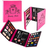 SHANY Original Beauty Book Makeup Set All in one Travel Make up Kit - 35 Colors Eyeshadow , Eye brow, blushes, powder palette , Lip Colors, Eyeliner pens & Cosmetics Mirror - Gift Set - SHOP  - MAKEUP SETS - ITEM# SH-BEAUTYBOOK-B