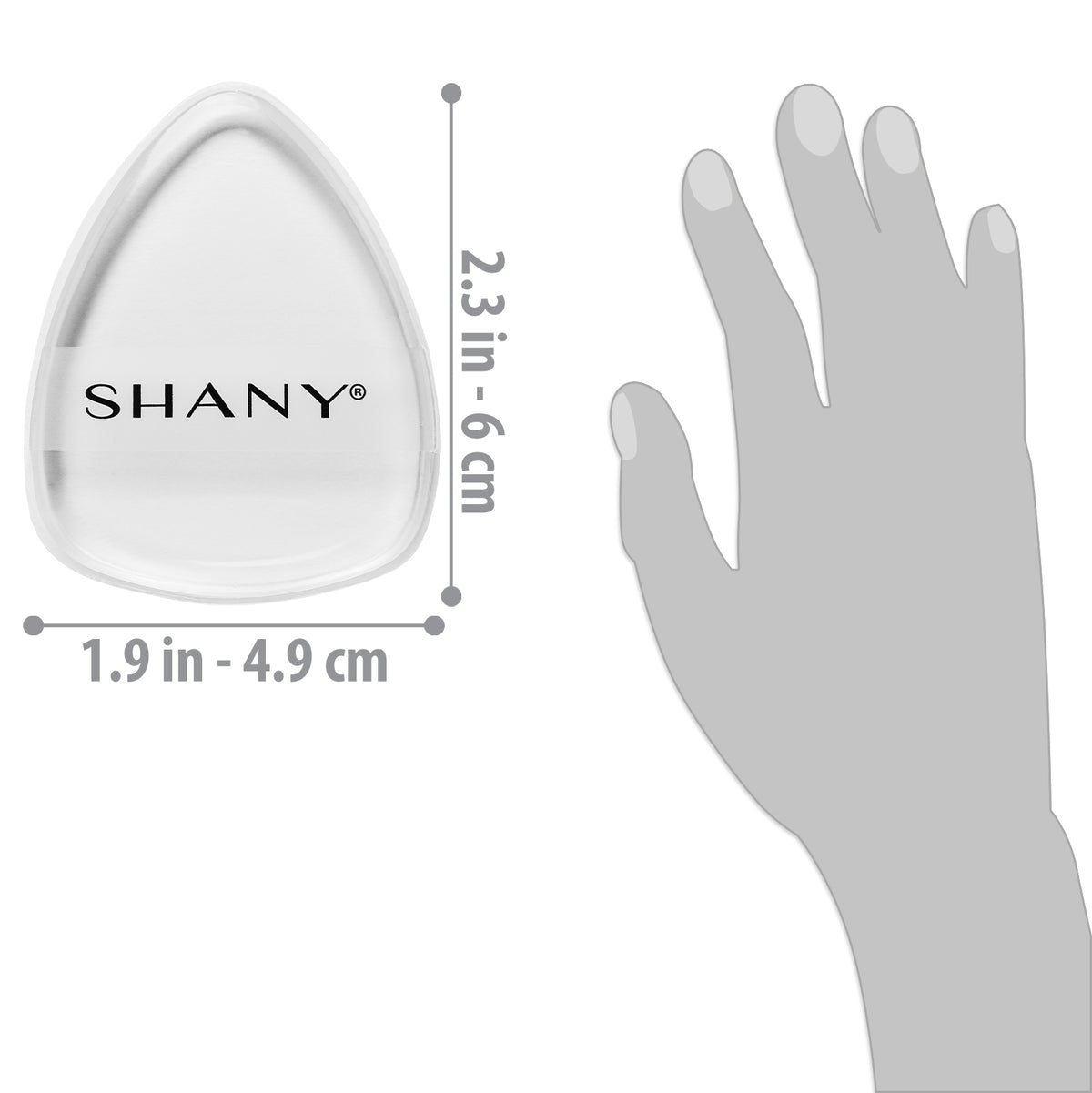 SHANY Stay Jelly Silicone Blender Sponge - Hourglass - TEAR - ITEM# SH-BLENDER-CL4 - Best seller in cosmetics APPLICATORS category
