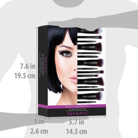 SHANY Black Bombshell Professional Makeup Brush Set - BLACK - ITEM# SH-BR0014-BK - Best seller in cosmetics BRUSH SETS category