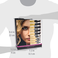 SHANY Bamboo Artisans Easel Makeup Brush Set with Stand - BAMBOO EDITION - ITEM# SH-BR0018-BMB - Best seller in cosmetics BRUSH SETS category