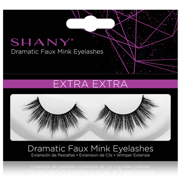 SHANY Classic Faux Mink Eyelashes - Durable Single Pair 3D Reusable Fluffy and Soft Strip Lash with Medium Volume - EXTRA EXTRA - SHOP EXTRA EXTRA - BROWS & LASHES - ITEM# SH-LASH119
