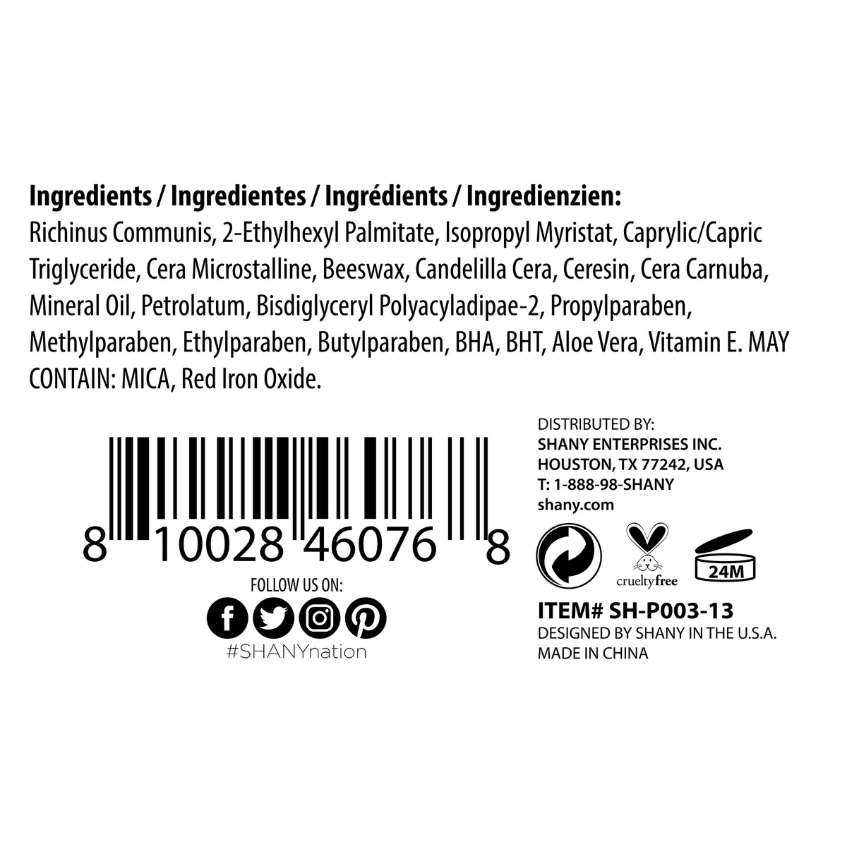 SHANY CHUNKY LIPSTICK LIP PENCIL - POSH