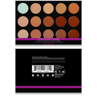 SHANY Cream Concealer, Foundation, and Contour Palette - CONTOUR CAMO - ITEM# SH-PL0015 - Foundation makeup primer stick powder cream liquid,Concealer full coverage age rewind corrector cheap,liquid foundation makeup palette set kit base vega,Natural quick dry oily combination sensitive skin,Permanent waterproof professional matte makeup kit - UPC# 810028463899