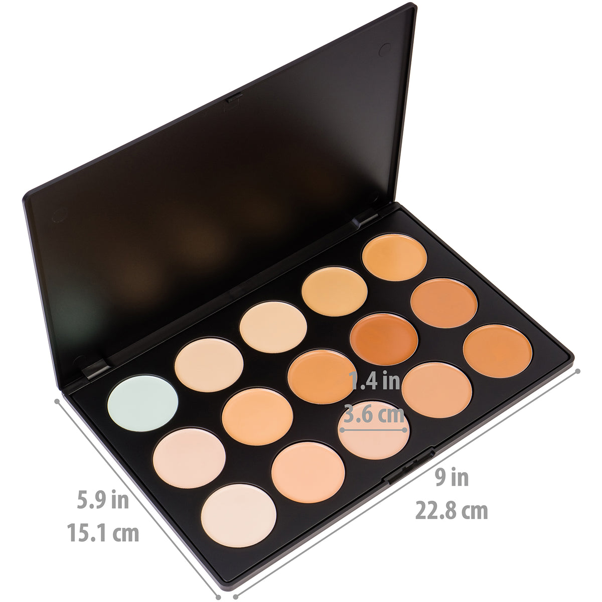 SHANY Cream Concealer, Foundation, and Contour Palette - CONTOUR CAMO - ITEM# SH-PL0015 - Best seller in cosmetics FOUNDATION category