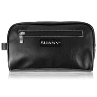 SHANY Unisex Toiletry Travel Dopp Kit Black Leatherette - BLACK LEATHERETTE - ITEM# SH-NT1004-BK - mens toiletry travel bag Canvas Vintage Dopp Kit,Travel makeup women girls train case box storage,Shaving Grooming bag storage bag toiletry bag TSA,Portable Shaving Bag gift for men him father son,Toiletry Organizer Hygiene Bag Unisex makeup bag - UPC# 700645941859