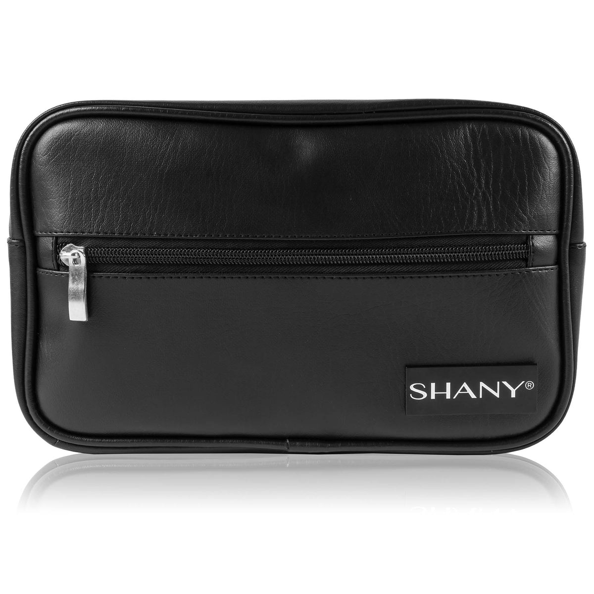 SHANY Unisex Toiletry Travel Dopp Kit - Black PU - BLACK PU - ITEM# SH-NT1005-BK - mens toiletry travel bag Canvas Vintage Dopp Kit,Travel makeup women girls train case box storage,Shaving Grooming bag storage bag toiletry bag TSA,Portable Shaving Bag gift for men him father son,Toiletry Organizer Hygiene Bag Unisex makeup bag - UPC# 700645941828