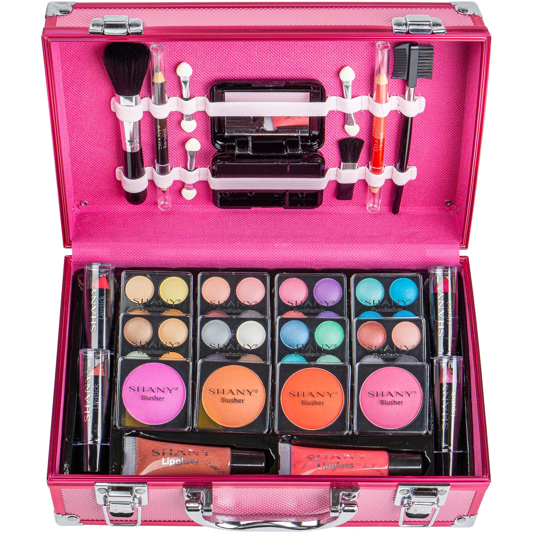 SHANY Makeup Train Case Aluminum Makeup Set