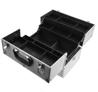 SHANY Essential Pro Large Makeup Train Case -  - ITEM# SH-C005-PARENT - Makeup train cases bag organizer storage women kit,Professional large mini travel rolling toiletry,Joligrace ollieroo seya soho cosmetics holder box,Salon brush artist high quality water resistant,Portable carry trolley lipstic luggage lock key - UPC#