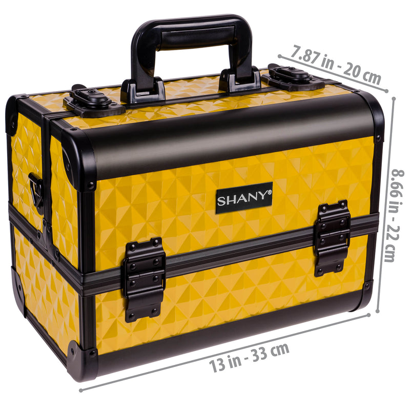 SHANY Fantasy Collection Makeup Train Case - NY TAXI - NY TAXI - ITEM# SH-C20-YL - Best seller in cosmetics MAKEUP TRAIN CASES category