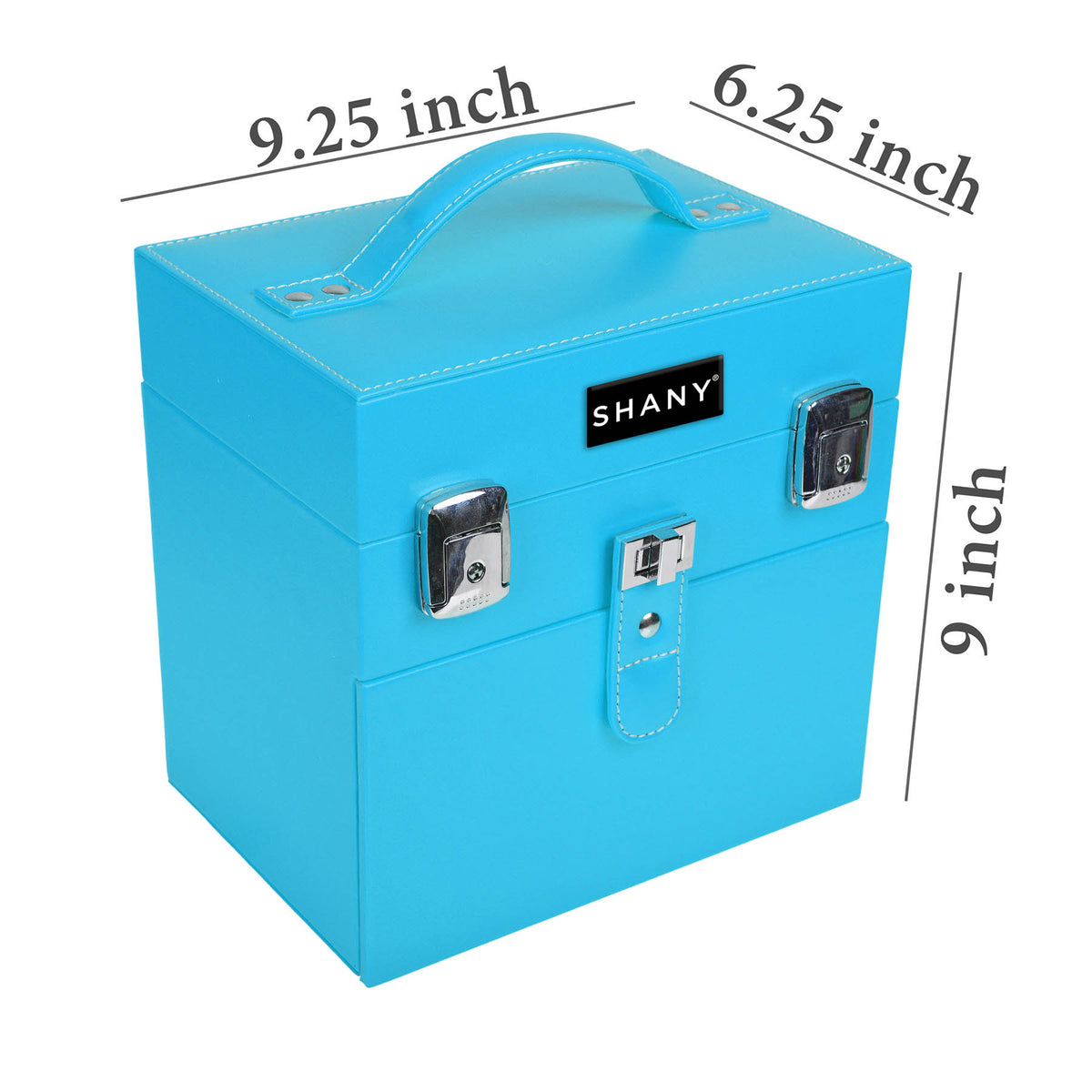 SHANY Color Matters Nail Makeup Case - Viscous Blue - VICIOUS BLUE - ITEM# SH-CC0024-BL - Best seller in cosmetics MAKEUP TRAIN CASES category