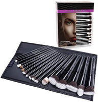 SHANY Black Artisan Easel Makeup Brush Set with Stand - BLACK - ITEM# SH-BR0018-BKC - makeup contour brush set Holiday gift for her mom,it cosmetics brushes BH brush set BS-MALL Makeup,morphe brush set Makeup Brushes Premium Synthetic,cosmetics brush set applicator makeup brush sets,makeup brush set with case Zoreya brush bag makeup - UPC# 810028463875