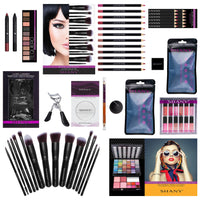 SHANY Holiday Makeup Bundle Set -  - ITEM# SH-BUNDLE-7 - Makeup set train case Pre teen teens makeup set,first makeup set girls makeup 6 7 8 9 10 years old,Holiday Gift Set Beginner Makeup tools brush sets,Mothers day gift makeup for her women best gift,Christmas gift Dress-Up Toy pretend Makeup kit set - UPC# 700645942177