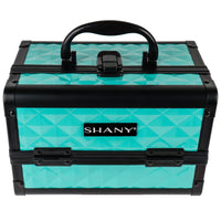 SHANY Makeup Train Case W/ Mirror - Turquoise