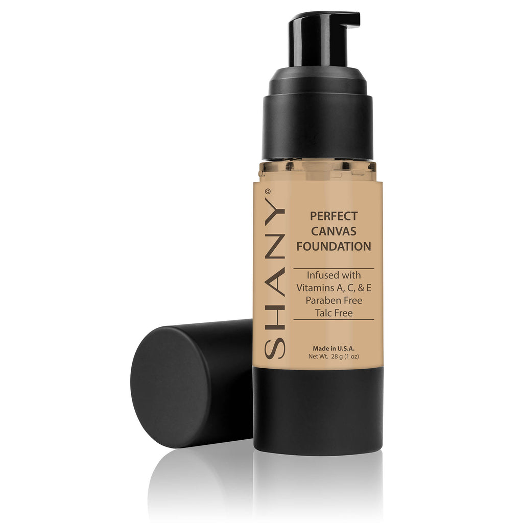 SHANY Perfect Canvas Liquid Foundation - Paraben-Free/ Talc-Free/ Oil-Free - SHOP BROWN - FOUNDATION - ITEM# FL-PARENT