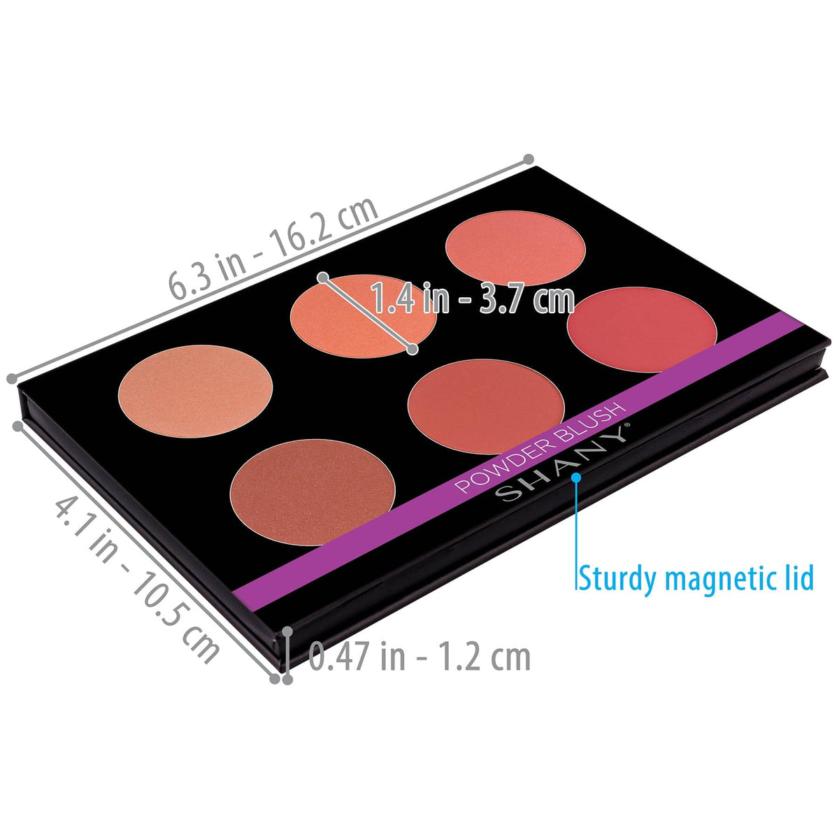 SHANY Shimmer & Matte Warm Blush Palette Refill - WARM BLUSH - ITEM# SH-6L-06 - Best seller in cosmetics BLUSH category