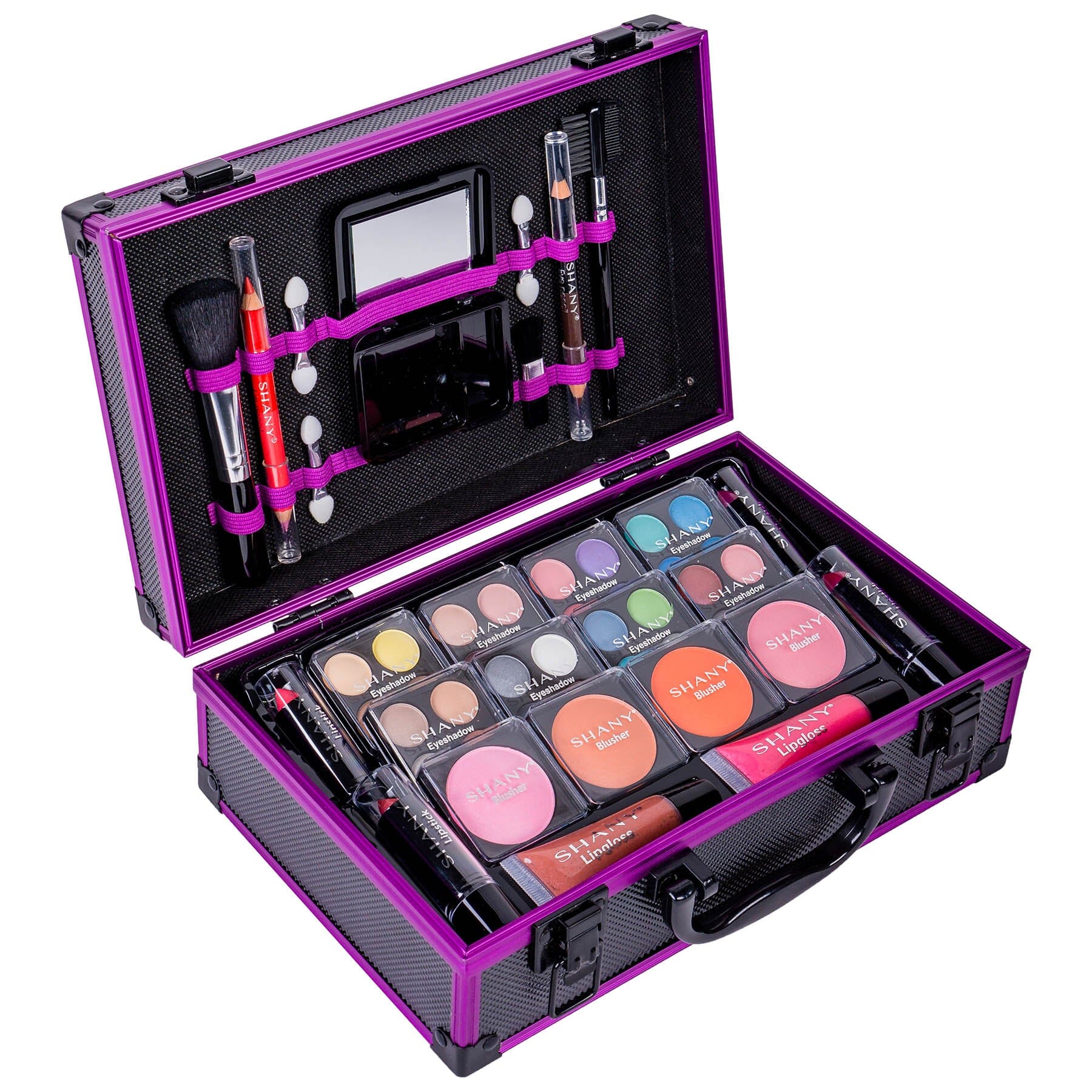 SHANY Makeup Train Case Aluminum Makeup Set