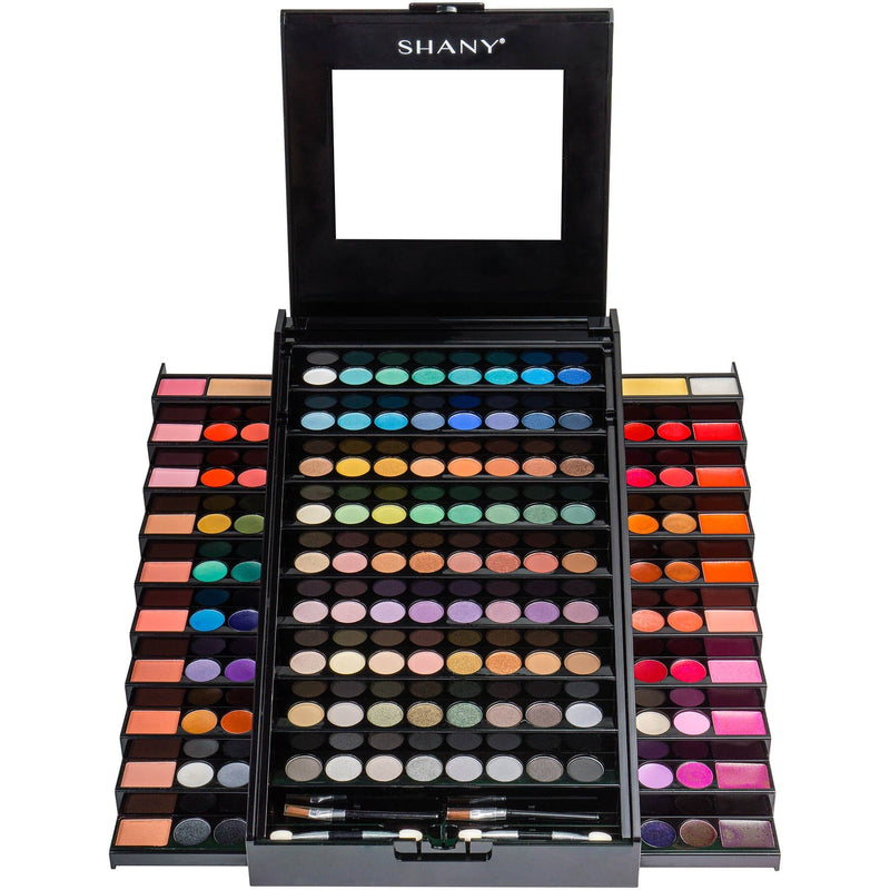 SHANY All-in-One Makeup Set - Elevated Essentials - ESSENTIALS - ITEM# SH-190 - Makeup set train case Pre teen teens makeup set,first makeup set girls makeup 6 7 8 9 10 years old,Holiday Gift Set Beginner Makeup tools brush sets,Mothers day gift makeup for her women best gift,Christmas gift Dress-Up Toy pretend Makeup kit set - UPC# 810028460515