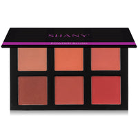 SHANY Shimmer & Matte Powder Blush Makeup Palette with Mirror - 6 Color Makeup Blush Palette - BLUSH - SHOP BLUSH - BLUSH - ITEM# SH-4L-4