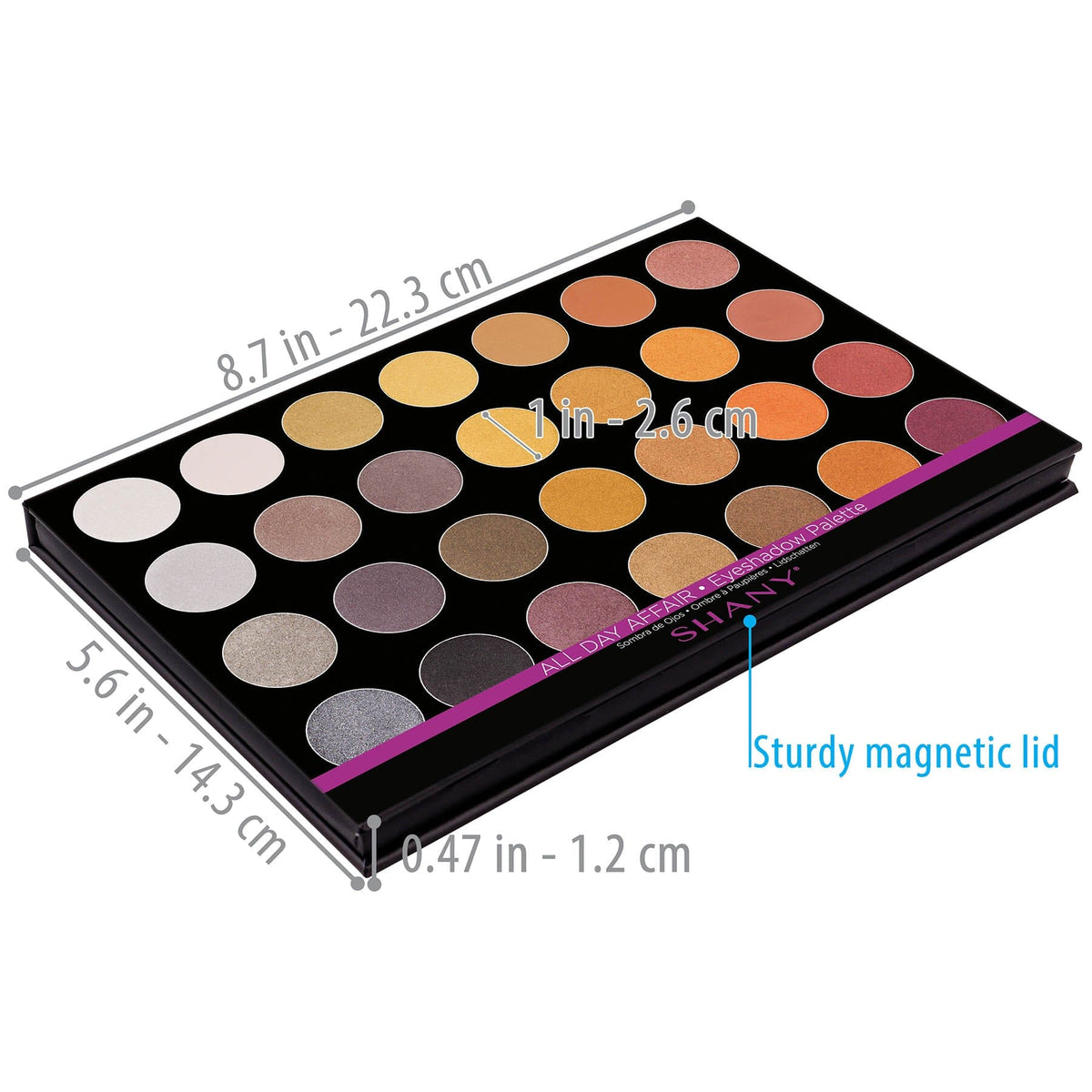 SHANY Masterpiece Eyeshadow Refill- ALL DAY AFFAIR - ALL DAY AFFAIR - ITEM# SH-7L-004 - Best seller in cosmetics EYE SHADOW SETS category