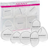 SHANY Stay Jelly Silicone Sponge Set - Clear & Non-Absorbent Makeup Blending Sponges for Flawless Application with Foundation - Assorted Sizes and Shapes - Pack of 6 - SHOP  - APPLICATORS - ITEM# SH-BLENDER-03