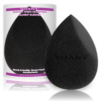 SHANY Perfect Finish Makeup Blender Sponge - Full Size Latex-Free Beauty Sponge Microfiber For Foundation, Beauty Details, and Blending - Black - SHOP BLACK - APPLICATORS - ITEM# SH-BLENDER-A-BK