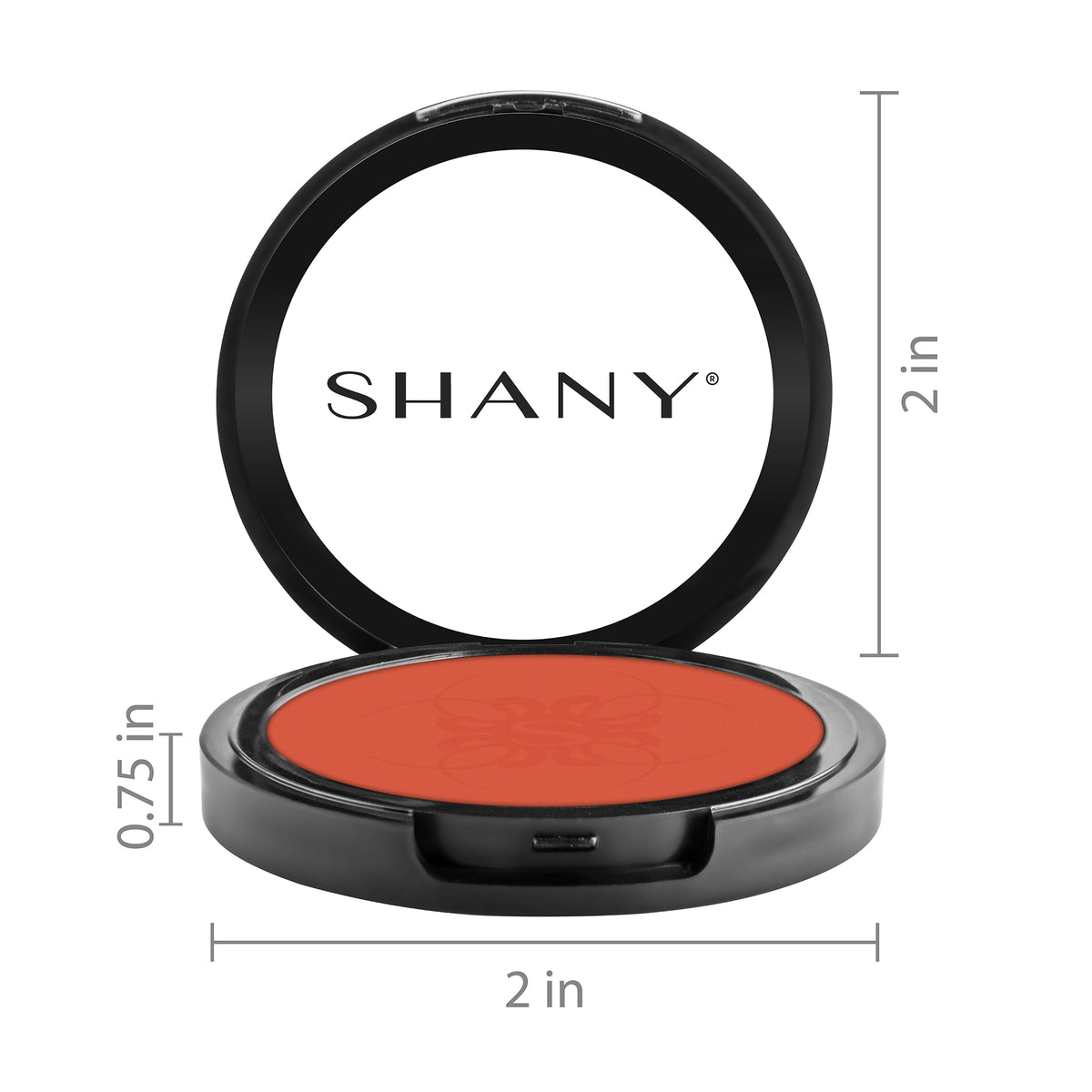 SHANY Powder Blush Made In USA Paraben Free - CORAL - CORAL - ITEM# SH-BP1016 - Best seller in cosmetics BLUSH category