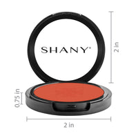 SHANY Powder Blush Made In USA Paraben Free - CORAL - CORAL - ITEM# SH-BP1016 - Best seller in cosmetics BLUSH category