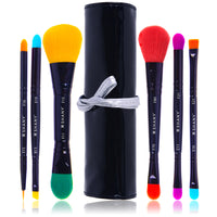 SHANY Vegan Makeup Brushes - Travel Make up Brushes with  unique Bristles - Brush storage Pouch - Synthetic Cosmetics Brush - SHOP  - BRUSH SETS - ITEM# SH-BR001-PARENT