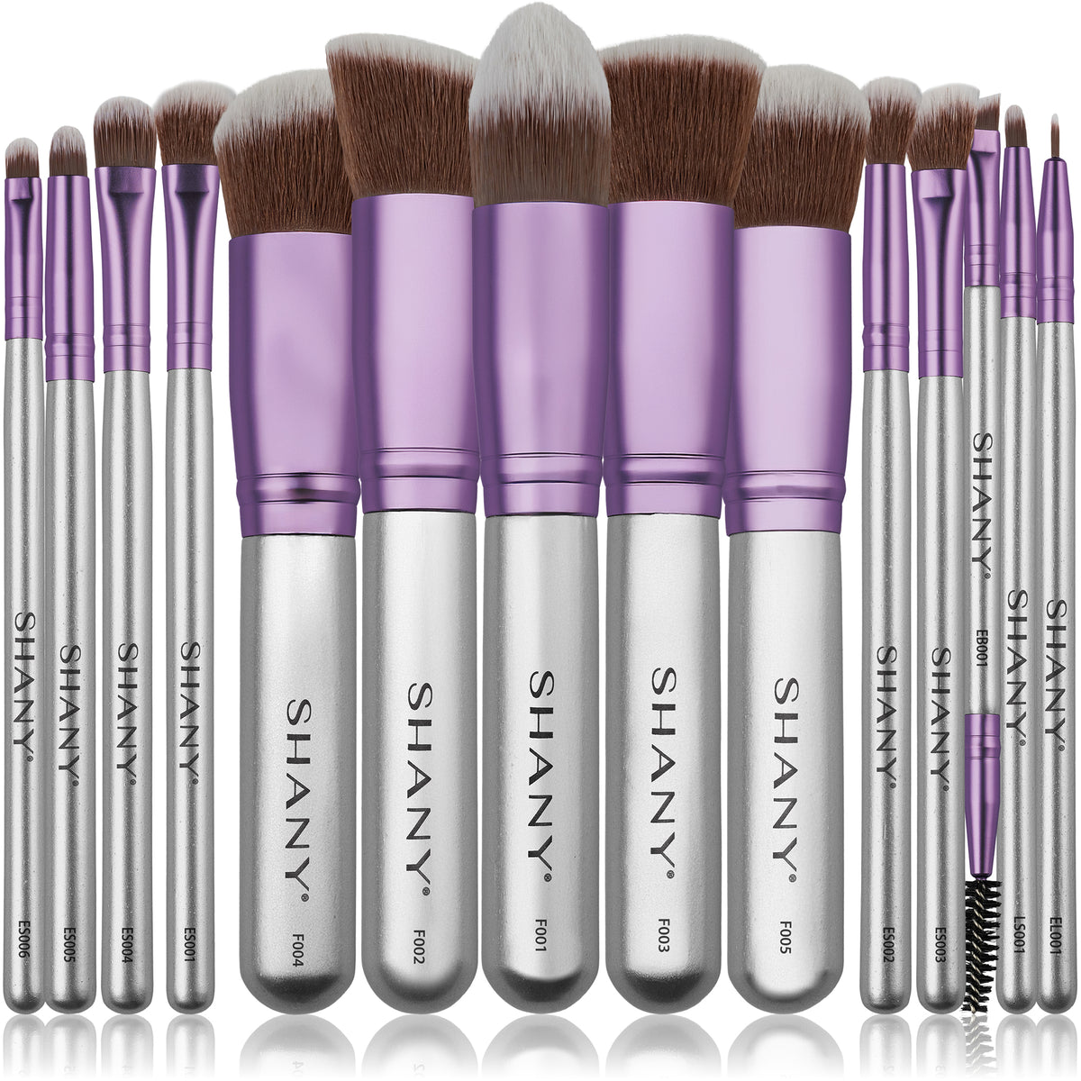 SHANY Lilac Professional Makeup Brush Set - LILAC - ITEM# SH-BR0014-LC - makeup contour brush set Holiday gift for her mom,it cosmetics brushes BH brush set BS-MALL Makeup,morphe brush set Makeup Brushes Premium Synthetic,cosmetics brush set applicator makeup brush sets,makeup brush set with case Zoreya brush bag makeup - UPC# 810028463967