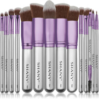 SHANY Lilac Professional Makeup Brush Set - LILAC - ITEM# SH-BR0014-LC - makeup contour brush set Holiday gift for her mom,it cosmetics brushes BH brush set BS-MALL Makeup,morphe brush set Makeup Brushes Premium Synthetic,cosmetics brush set applicator makeup brush sets,makeup brush set with case Zoreya brush bag makeup - UPC# 810028463967