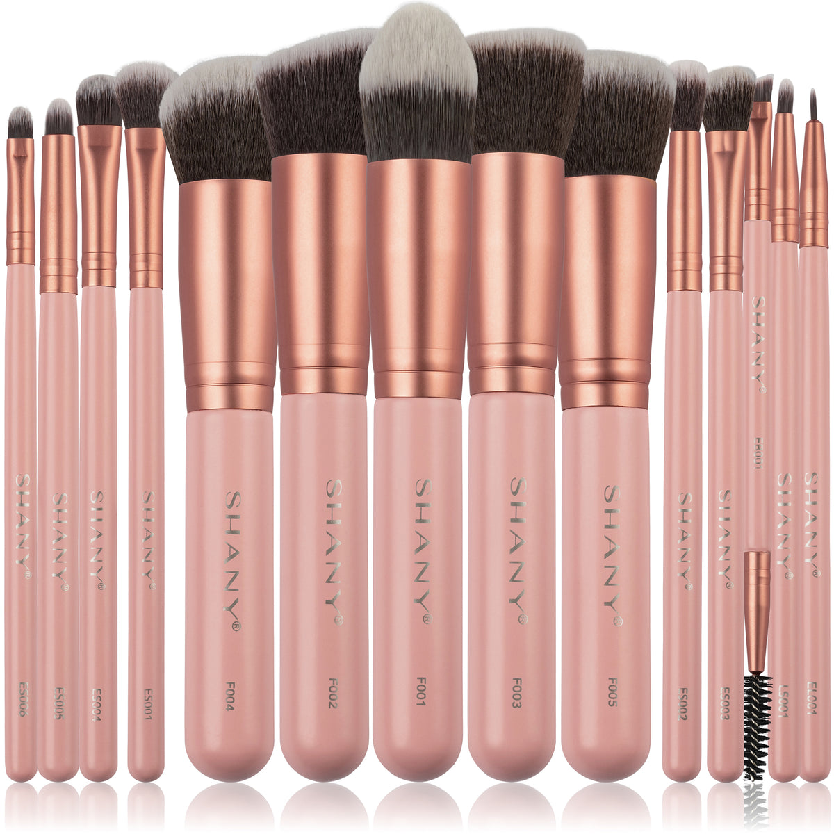 SHANY Bubble Gum Professional Makeup Brush Set - BUBBLE GUM - ITEM# SH-BR0014-LP - makeup contour brush set Holiday gift for her mom,it cosmetics brushes BH brush set BS-MALL Makeup,morphe brush set Makeup Brushes Premium Synthetic,cosmetics brush set applicator makeup brush sets,makeup brush set with case Zoreya brush bag makeup - UPC# 810028463943