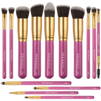 SHANY14 Piece Makeup Brush Set – Elite Cosmetics Brush Collection - Complete Kabuki , Eyes, Face, powder, foundation Makeup Brush Set - LILY - SHOP LILY - BRUSH SETS - ITEM# SH-BR0014-PK