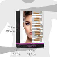 SHANY Cotton Professional Makeup Brush Set - COTTON - ITEM# SH-BR0014-WH - Best seller in cosmetics BRUSH SETS category