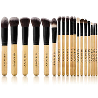 SHANY Bamboo Artisans Easel Makeup Brush Set with Stand - BAMBOO EDITION - ITEM# SH-BR0018-BMB - makeup contour brush set Holiday gift for her mom,it cosmetics brushes BH brush set BS-MALL Makeup,morphe brush set Makeup Brushes Premium Synthetic,cosmetics brush set applicator makeup brush sets,makeup brush set with case Zoreya brush bag makeup - UPC# 810028463882