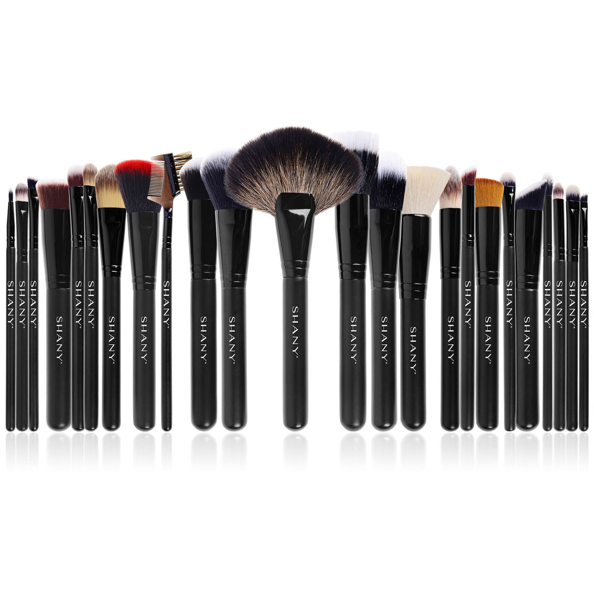 SHANY Makeup Brushes The Masterpiece Pro Signature Makeup Brush Set - Foundation Powder Concealers Eye Shadow brushes, Synthetic Bristle with Wooden handles , No Packaging - 24pcs - SHOP NO BOX - BRUSH SETS - ITEM# SH-BR005
