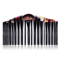 SHANY Makeup Brushes The Masterpiece Pro Signature Makeup Brush Set - Foundation Powder Concealers Eye Shadow brushes, Synthetic Bristle with Wooden handles , Premium Gift Packaging - 24pcs - SHOP WITH BOX - BRUSH SETS - ITEM# SH-BR005-BK