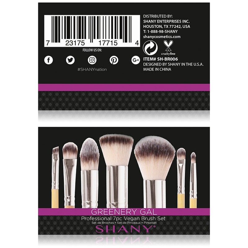 SHANY I love Bamboo - Petite Bamboo Makeup Brush Set -  - ITEM# SH-BR006 - makeup contour brush set Holiday gift for her mom,it cosmetics brushes BH brush set BS-MALL Makeup,morphe brush set Makeup Brushes Premium Synthetic,cosmetics brush set applicator makeup brush sets,makeup brush set with case Zoreya brush bag makeup - UPC# 723175177154