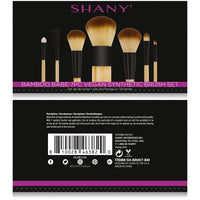 SHANY Bamboo Brush Set - Vegan Brushes - BAMBOO BABE - ITEM# SH-BR007-BM - makeup contour brush set Holiday gift for her mom,it cosmetics brushes BH brush set BS-MALL Makeup,morphe brush set Makeup Brushes Premium Synthetic,cosmetics brush set applicator makeup brush sets,makeup brush set with case Zoreya brush bag makeup - UPC# 810028463820