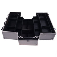 SHANY Essential Pro Makeup Train Case - Platinum - PLATINUM - ITEM# SH-C005-PLS - Best seller in cosmetics MAKEUP TRAIN CASES category