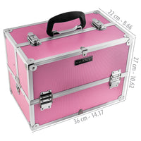 SHANY Essential Pro Makeup Train Case - Soft Pink - SOFT PINK - ITEM# SH-C005-SPK - Best seller in cosmetics MAKEUP TRAIN CASES category