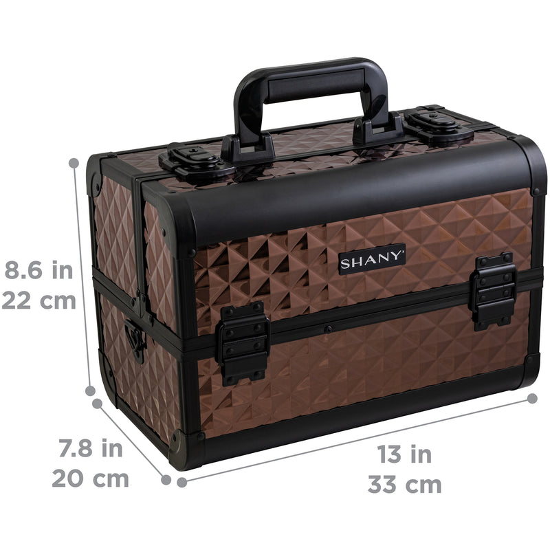 SHANY Fantasy Collection Makeup Train Case - Copper - COPPER - ITEM# SH-C20-CP - Best seller in cosmetics MAKEUP TRAIN CASES category