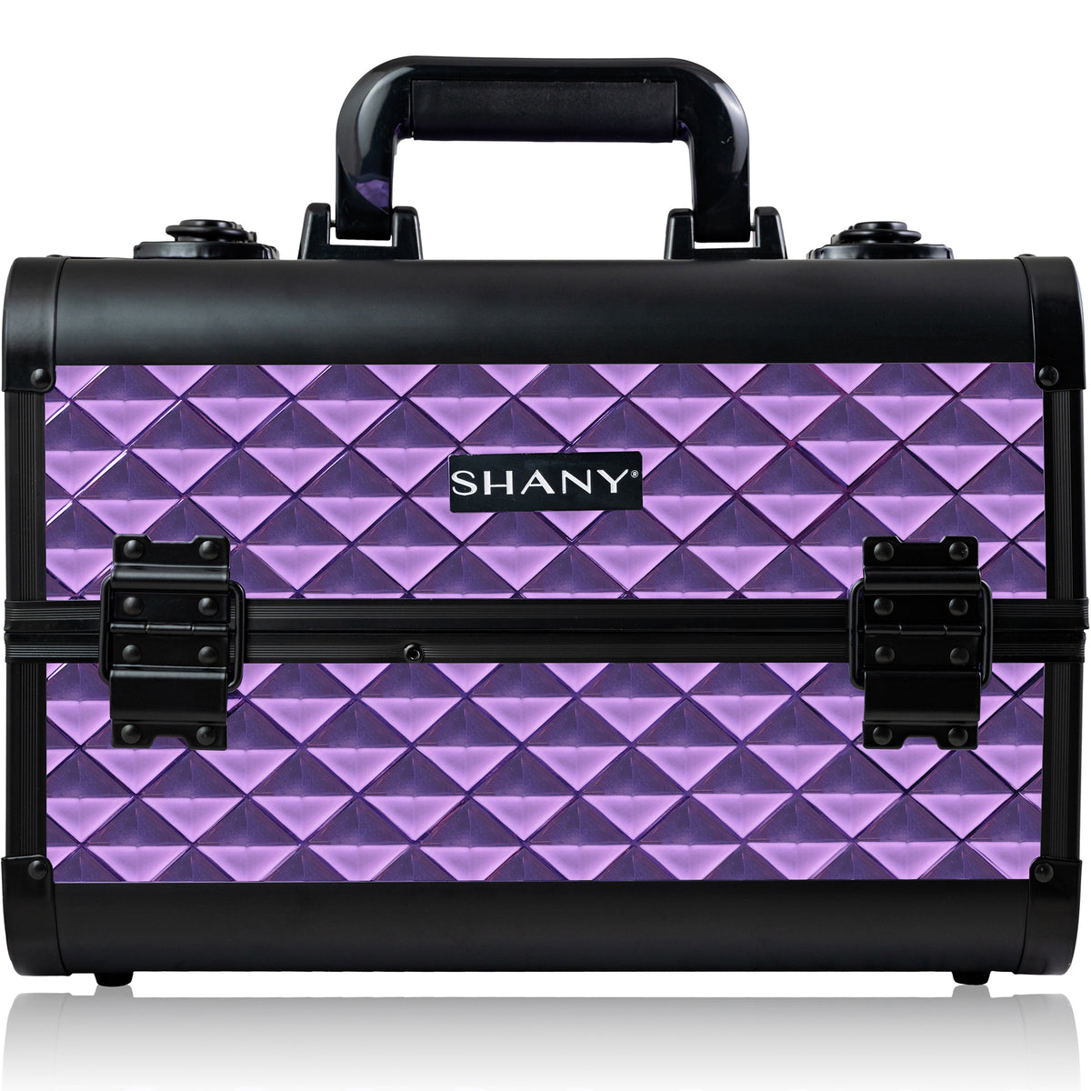 SHANY Fantasy Collection Makeup Train Case - Amethyst - AMETHYST - ITEM# SH-C20-PB - Makeup train cases bag organizer storage women kit,Professional large mini travel rolling toiletry,Joligrace ollieroo seya soho cosmetics holder box,Salon brush artist high quality water resistant,Portable carry trolley lipstic luggage lock key - UPC# 810028463769