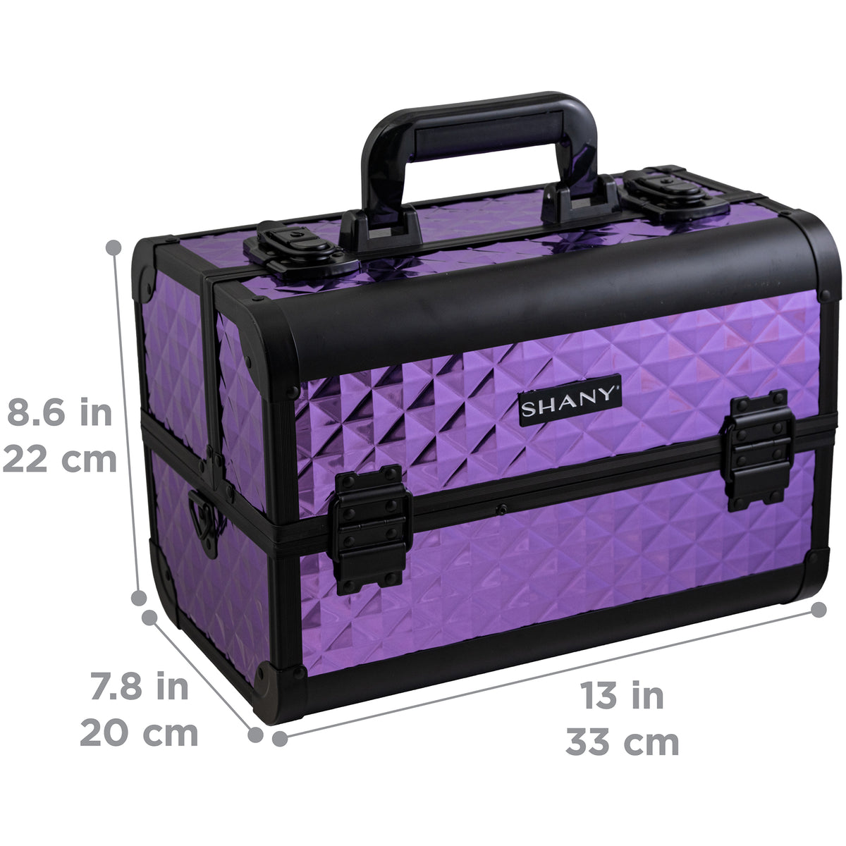 SHANY Fantasy Collection Makeup Train Case - Amethyst - AMETHYST - ITEM# SH-C20-PB - Best seller in cosmetics MAKEUP TRAIN CASES category