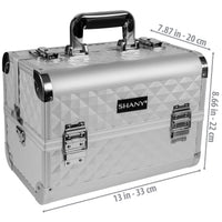 SHANY Fantasy Collection Makeup Train Case - Platinum - PLATINUM - ITEM# SH-C20-PLS - Best seller in cosmetics MAKEUP TRAIN CASES category
