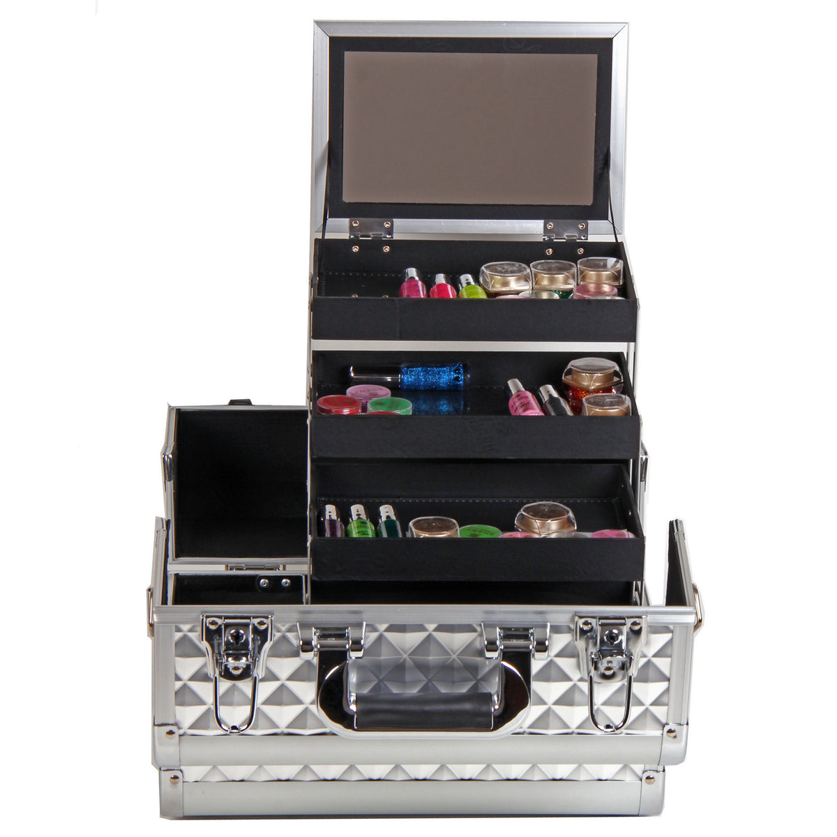 SHANY Fantasy Collection Makeup Train Case - Platinum