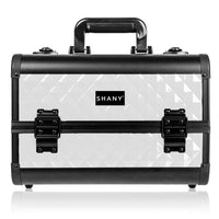 SHANY Fantasy Collection Makeup Train Case - Pure White - PURE WHITE - ITEM# SH-C20-PWH - Makeup train cases bag organizer storage women kit,Professional large mini travel rolling toiletry,Joligrace ollieroo seya soho cosmetics holder box,Salon brush artist high quality water resistant,Portable carry trolley lipstic luggage lock key - UPC# 810028464803