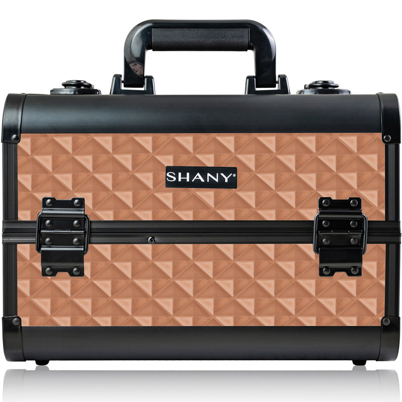 SHANY Fantasy Collection Makeup Train Case - Rosa - ROSA - ITEM# SH-C20-RB - Makeup train cases bag organizer storage women kit,Professional large mini travel rolling toiletry,Joligrace ollieroo seya soho cosmetics holder box,Salon brush artist high quality water resistant,Portable carry trolley lipstic luggage lock key - UPC# 810028463752